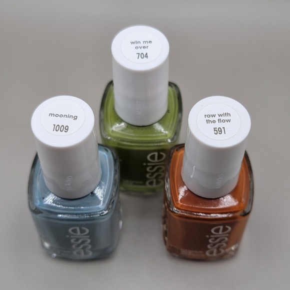 Essie Nail Polish Earth‎ Tones Blue Brown Green Lot of 3 Quick Dry - Picture 3 of 3